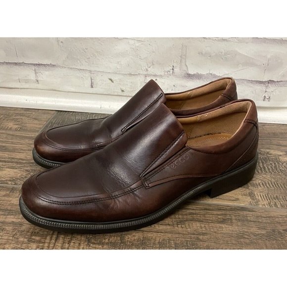 ECCO Holton Apron Slip On Dress Shoes Comfort Brown Size 46 /‎ 12-12.5